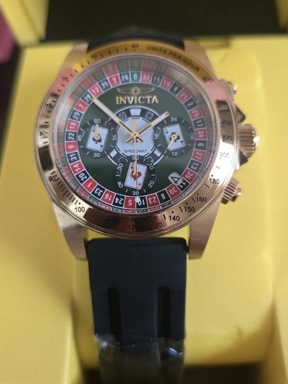 50873 Invicta Speedway Monte Carlo Men's Watch Collector's 39.5mm
